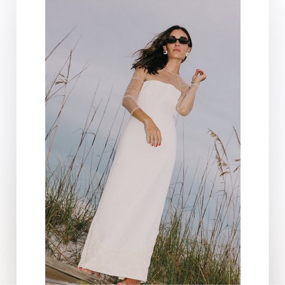 ANTONIO MELANI Dresses & Skirts - NWT AntonioMelani Elizabeth Damrich Babe Mesh Long Sleeve Crepe Soutache DRESS